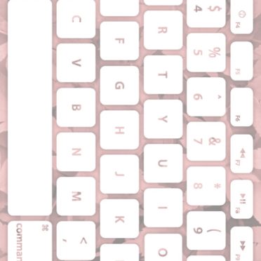 Keyboard daun oranye putih iPhone7 Wallpaper