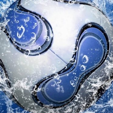 sepak bola biru keren iPhone7 Wallpaper