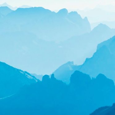 Pemandangan gunung biru iPhone7 Wallpaper
