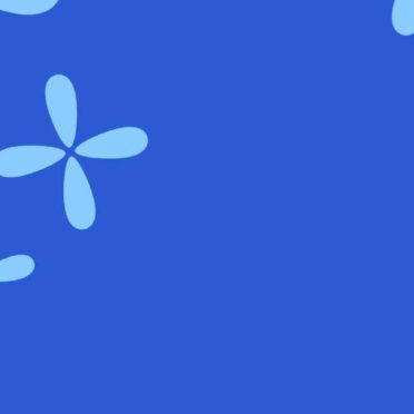 Ilustrasi bunga biru iPhone7 Wallpaper