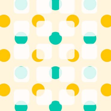 rak polka lucu dot oranye hijau iPhone7 Wallpaper