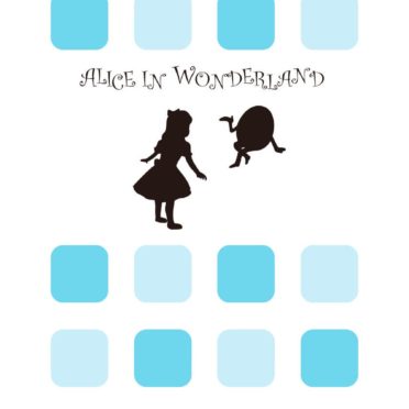 Alice rak biru untuk wanita iPhone7 Wallpaper