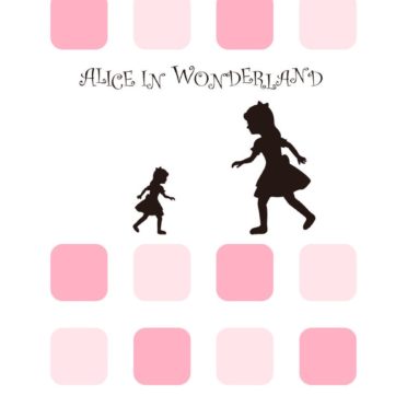 rak merah muda Alice untuk anak perempuan iPhone7 Wallpaper