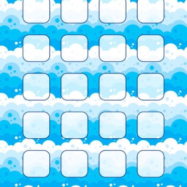 Ilustrasi gelombang air biru rak pola untuk wanita iPhone7 Wallpaper