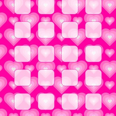 Jantung pola Persik anak perempuan dan wanita untuk rak iPhone7 Wallpaper