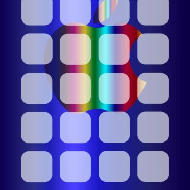 rak apple keren perak biru iPhone7 Wallpaper