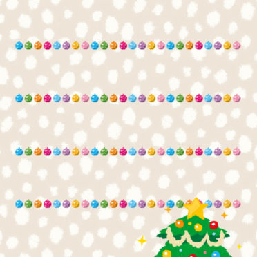 Pohon rak Natal berwarna-warni Persik iPhone7 Wallpaper