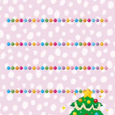 Pohon rak Natal berwarna-warni ungu iPhone7 Wallpaper