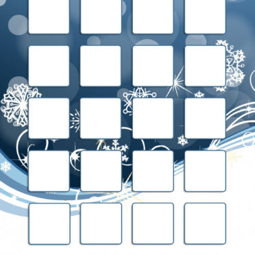 Rak biru musim dingin salju sederhana iPhone7 Wallpaper