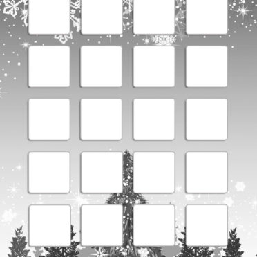 rak musim dingin pohon salju abu perak lucu anak perempuan dan wanita untuk iPhone7 Wallpaper