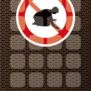 Ilustrasi rak bersujud coklat hitam iPhone7 Wallpaper