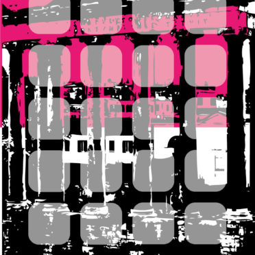 Ilustrasi bangunan merah rak ungu iPhone7 Wallpaper