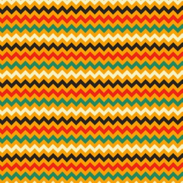 Pola perbatasan bergerigi merah-oranye hijau iPhone7 Wallpaper