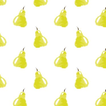 wanita-ramah kuning pola ilustrasi buah iPhone7 Wallpaper