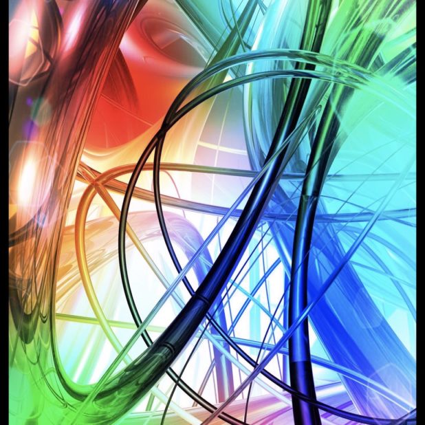 Spiral berwarna iPhone7 Plus Wallpaper