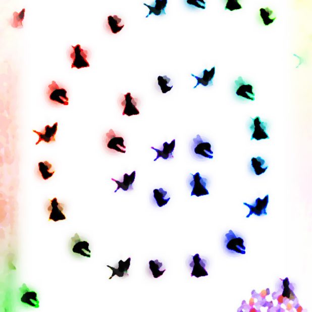 Peri berwarna iPhone7 Plus Wallpaper