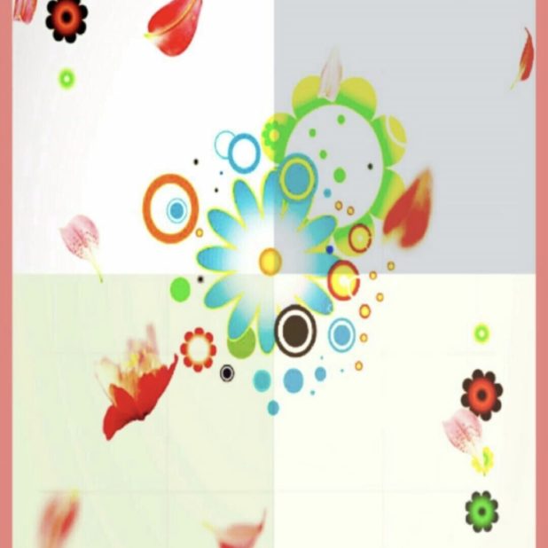 Bunga berwarna iPhone7 Plus Wallpaper