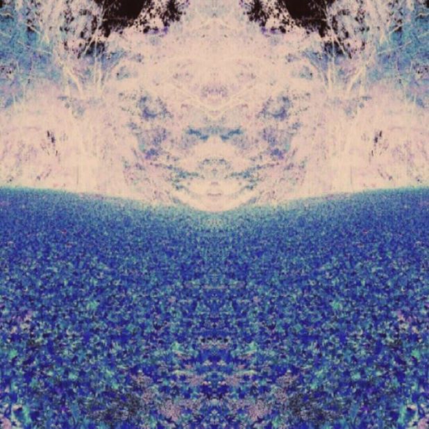 Gunung biru iPhone7 Plus Wallpaper