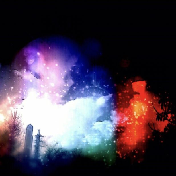 Langit malam fantastis iPhone7 Plus Wallpaper