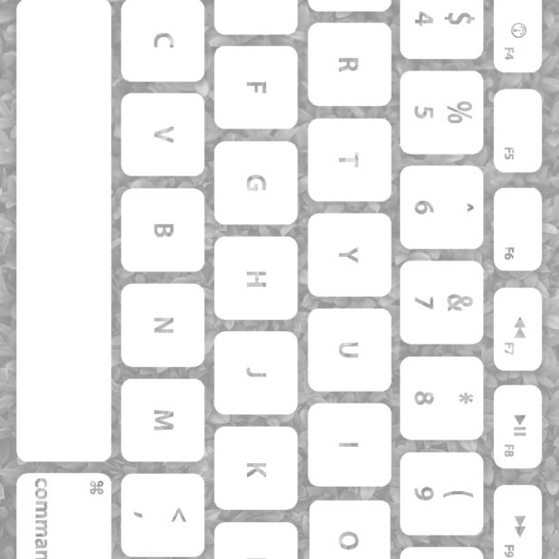 Keyboard daun Kelabu iPhone7 Plus Wallpaper