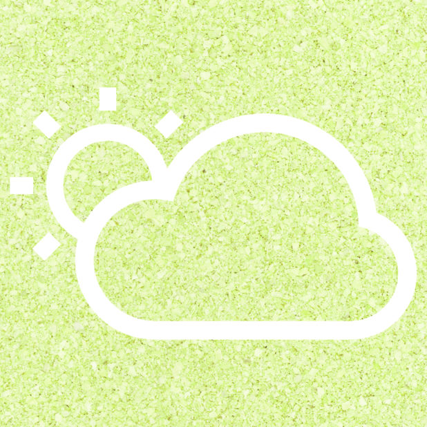 Sun awan Cuaca Kuning hijau iPhone7 Plus Wallpaper