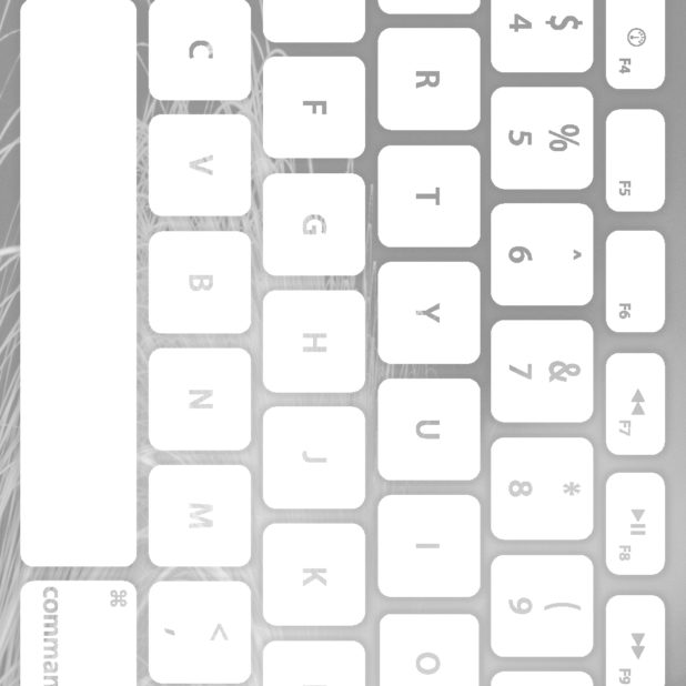 Keyboard Gray Putih iPhone7 Plus Wallpaper