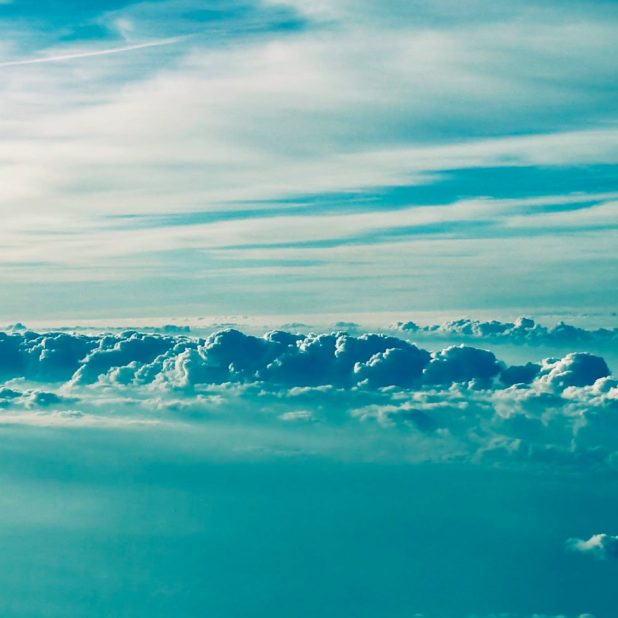 pemandangan biru awan iPhone7 Plus Wallpaper