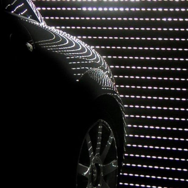 Mobil keren hitam iPhone7 Plus Wallpaper