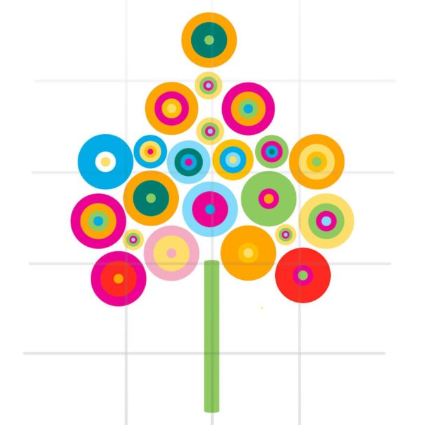 Pola gadis ilustrasi bunga dan wanita untuk rak berwarna-warni iPhone7 Plus Wallpaper