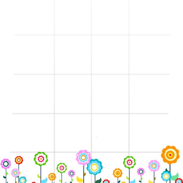 Pola gadis ilustrasi bunga dan wanita untuk rak hijau berwarna-warni iPhone7 Plus Wallpaper