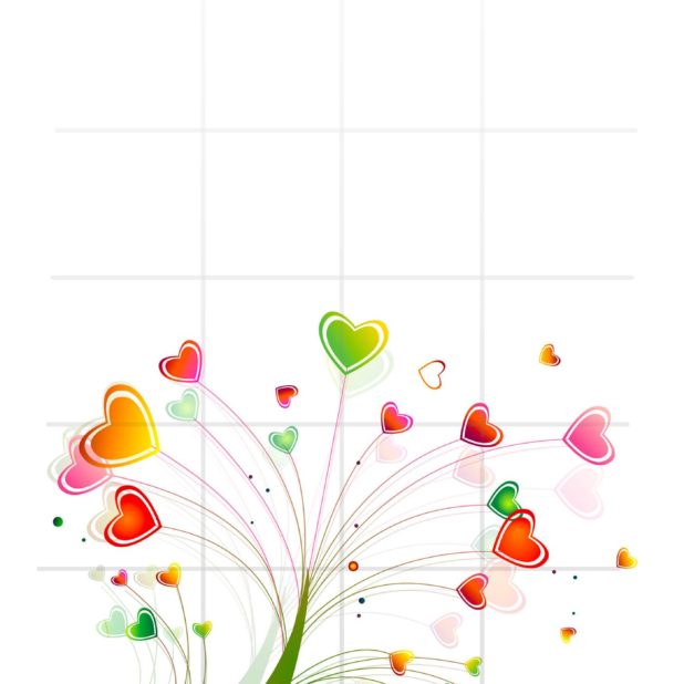 Pola gadis ilustrasi bunga dan wanita untuk rak hijau berwarna-warni iPhone7 Plus Wallpaper