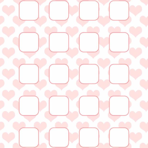 Pola hati untuk anak perempuan rak merah muda iPhone7 Plus Wallpaper
