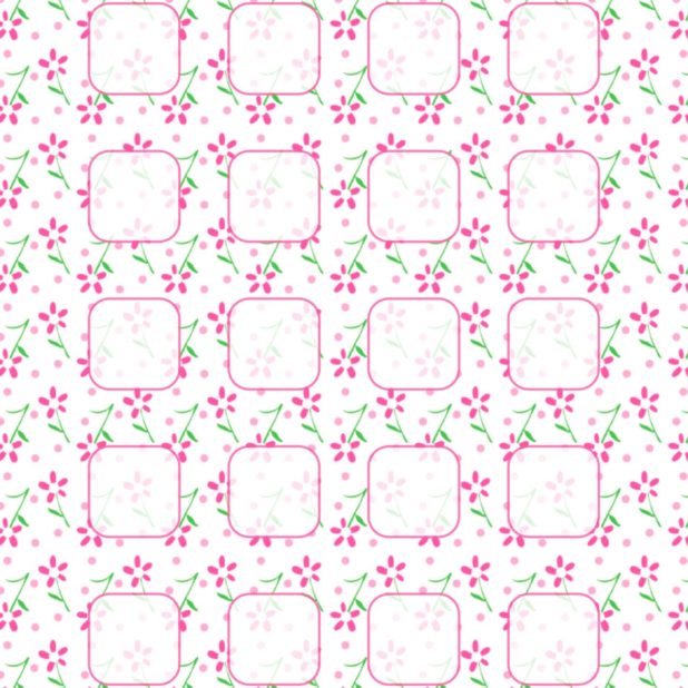 bunga pola rak merah muda untuk anak perempuan iPhone7 Plus Wallpaper