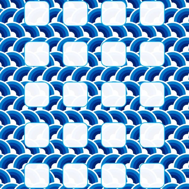 Pola rak biru iPhone7 Plus Wallpaper