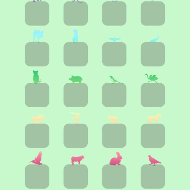 Perempuan untuk hewan hijau yang lucu rak iPhone7 Plus Wallpaper