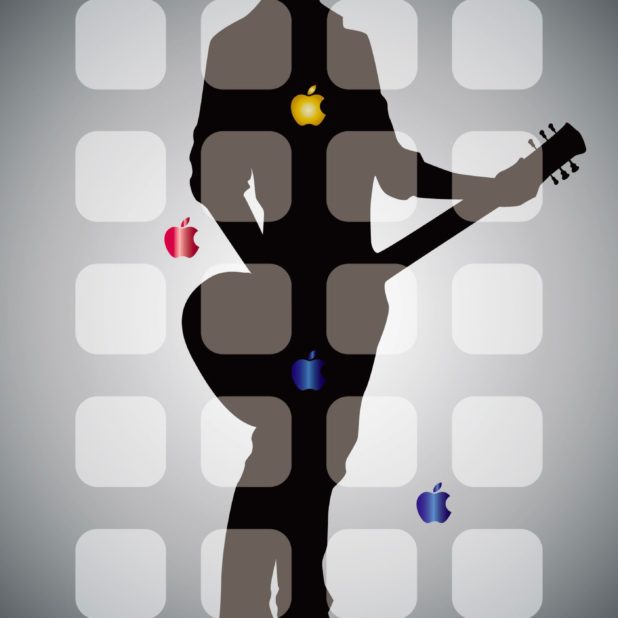 rak apel dingin karakter perak iPhone7 Plus Wallpaper