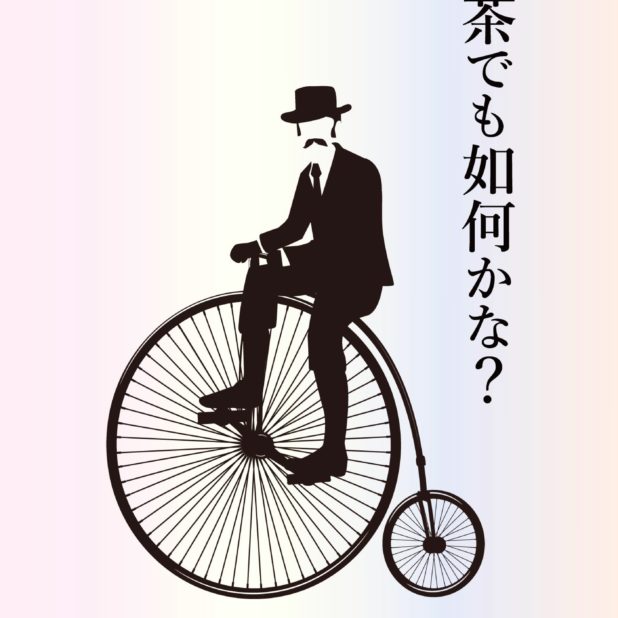 Hitam-putih ilustrasi Chaplin iPhone7 Plus Wallpaper