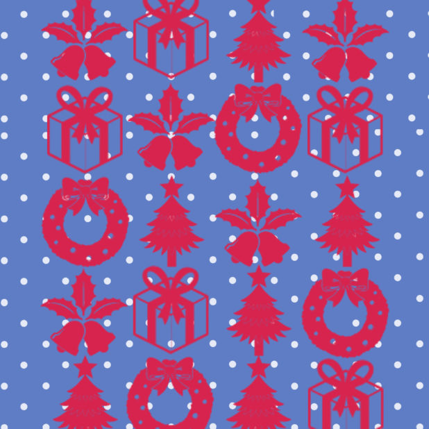 rak hadiah Natal biru merah iPhone7 Plus Wallpaper