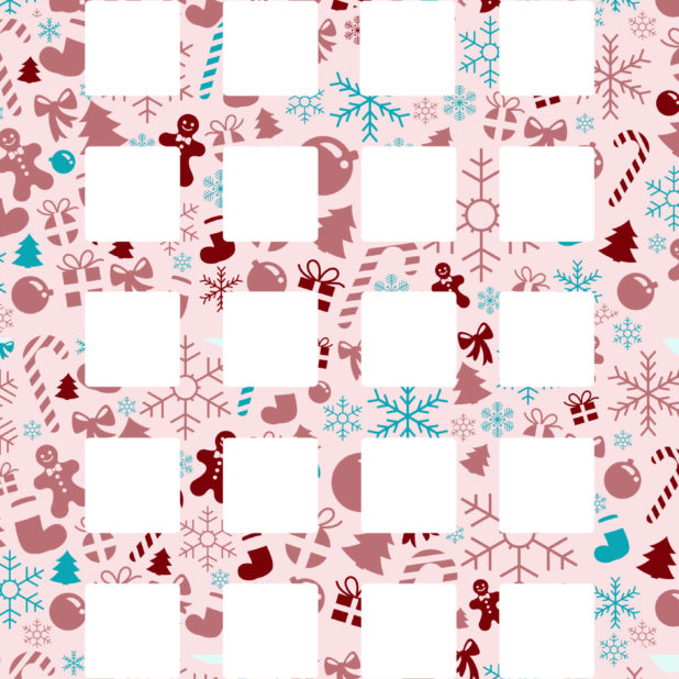 Rak merah muda hadiah Natal perempuan iPhone7 Plus Wallpaper