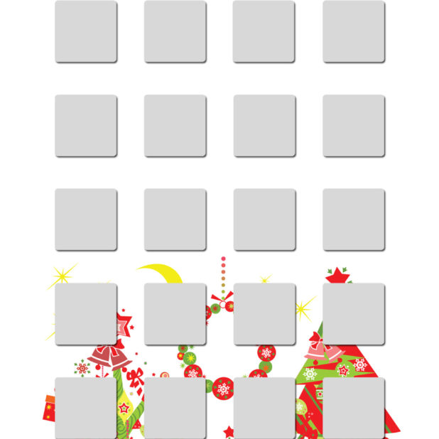 Pohon rak Natal perempuan perak berwarna-warni iPhone7 Plus Wallpaper