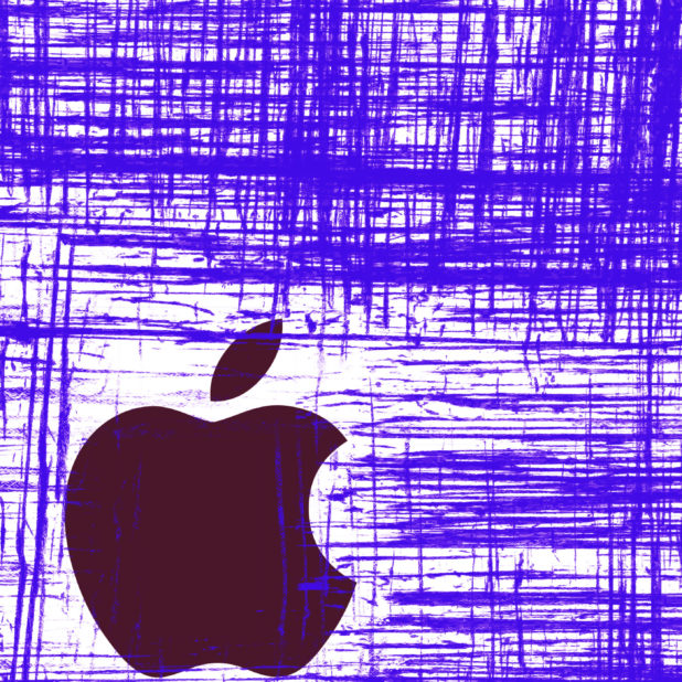 Logo Apple Keren biru iPhone7 Plus Wallpaper