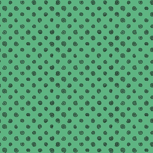 Pola spiral hijau iPhone7 Plus Wallpaper