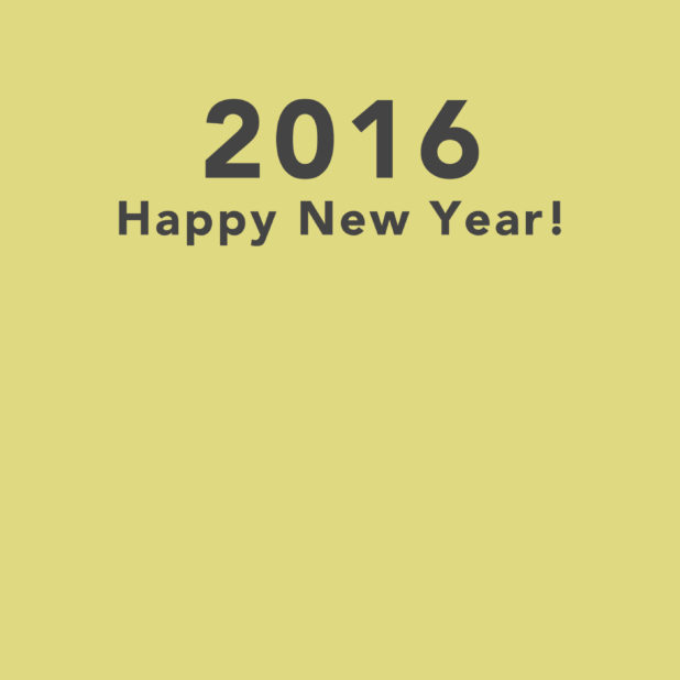 senang berita tahun 2016 kuning kertas dinding iPhone7 Plus Wallpaper