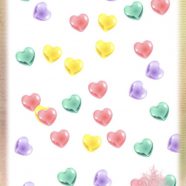 Hati berwarna iPhone8 Wallpaper