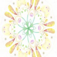 Lingkaran bunga iPhone8 Wallpaper