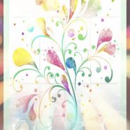 Bunga berwarna iPhone8 Wallpaper