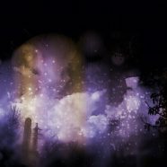 Pemandangan malam fantastis iPhone8 Wallpaper