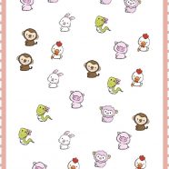 Karakter hewan iPhone8 Wallpaper