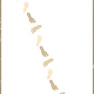 Jejak kaki coklat iPhone8 Wallpaper