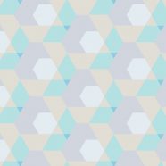 pola geometris Hijau kuning iPhone8 Wallpaper